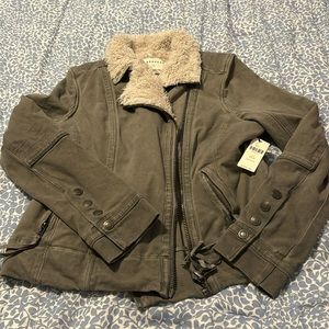 NWT Marrakech Anthropologie Sherpa lined motorcycle jacket